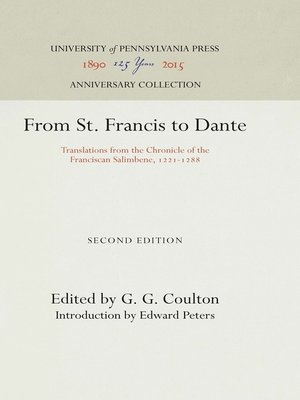 cover image of From St. Francis to Dante